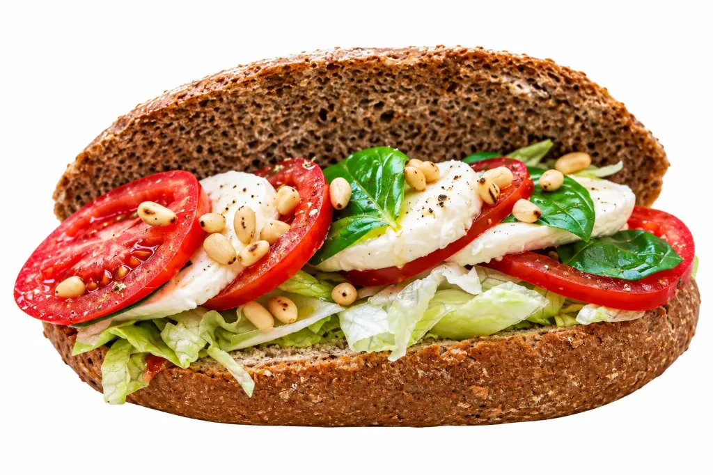 Broodje tomaat mozzarella (Crustico Wit)